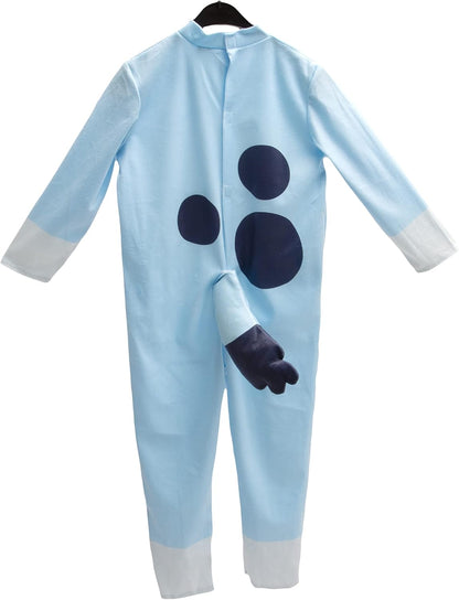 Ciao- Bluey dog doggie onesie plush boy unisex costume disguise fancy dress official Bluey BBC Bluey 5-7 Jahre