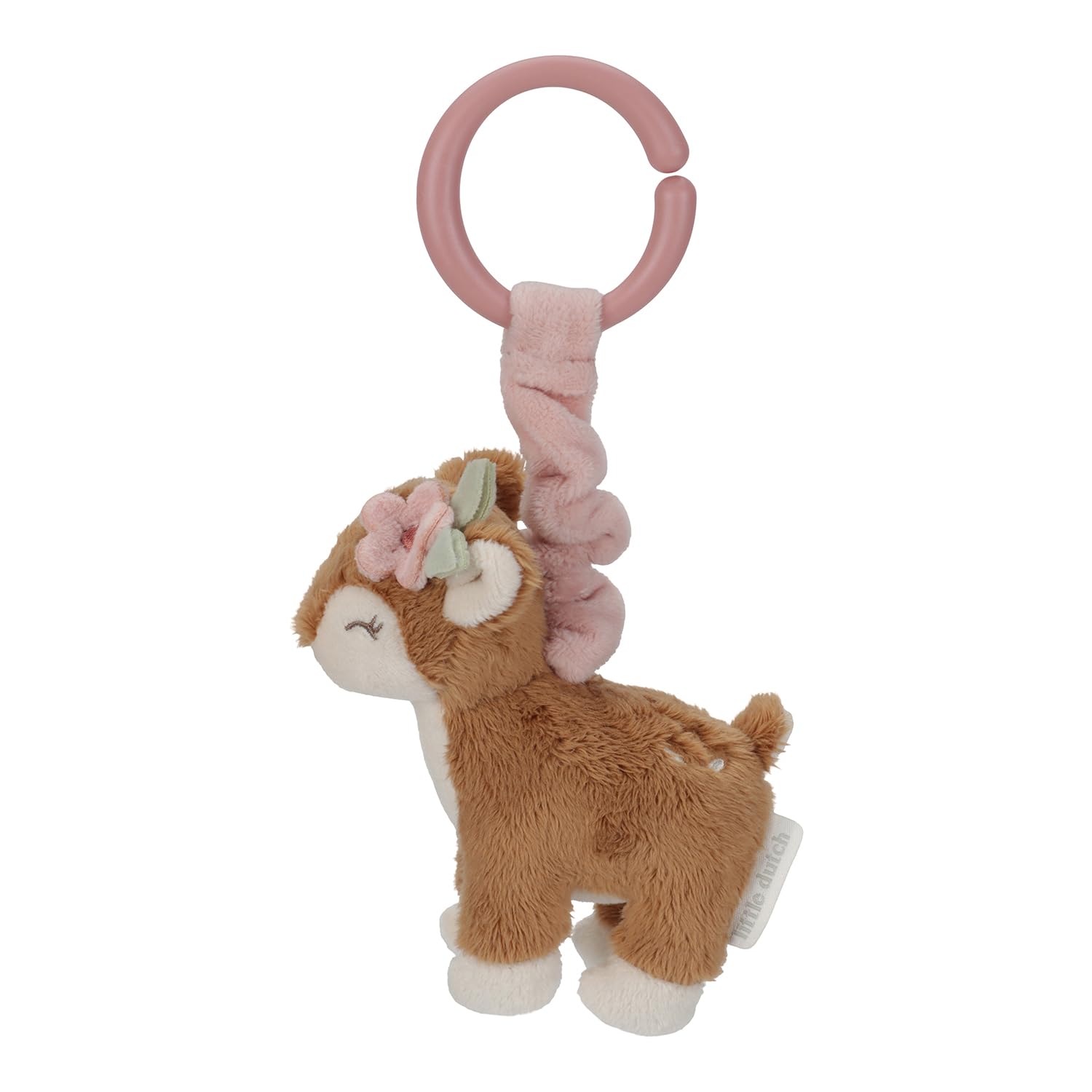 Little Dutch 9013 Stoffen opwinddier REH speelgoed voor babyzitje/kinderwagen - Fairy Garden