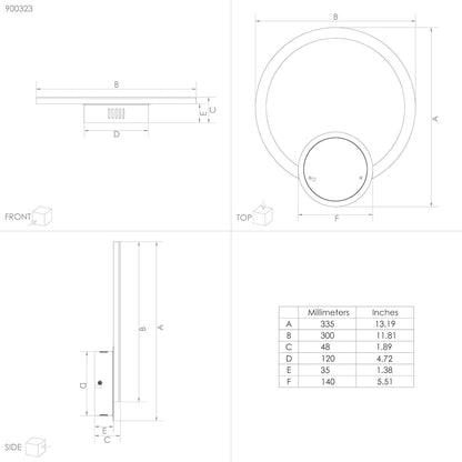 Eglo - Paranday-Z Ceiling Lamp Circle Black 34X30 - Tw - Zigbee, Bluetooth