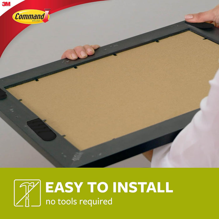 Command Picture & Frame Hanging Strips, Medium - 4 Pairs (8 Strips) - Black, Adhesive Strips - Damage Free Hanging - For Pictures, Frames, Mirrors, Wall décor and Signs