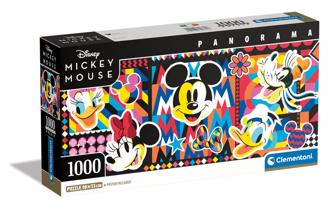 Clementoni Disney Puzzle 1000 Teile Erwachsene - Panorama Puzzle Erwachsene in 98 x 33 cm - Puzzle Erwachsene anspruchsvoll von Clementoni 39871