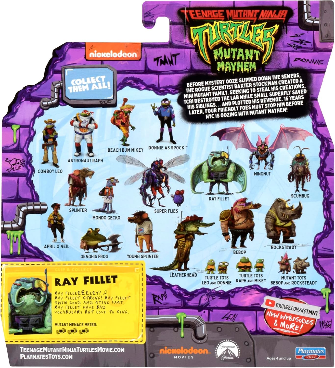 Teenage Mutant Ninja Turtles - Ray Fillet Basisfiguur