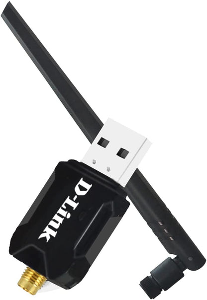 D-Link DWA-137, Adattatore USB Wi-Fi N300, USB 2.0, antenna rimovibile ad elevate prestazioni, compatibile con Windows, Mac e Linux, ultra portatile.