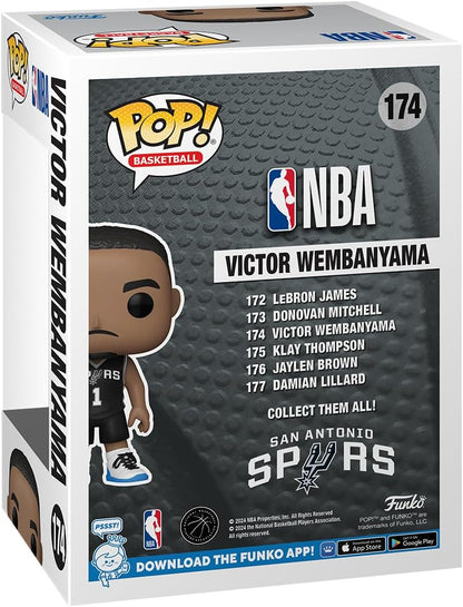 Funko Pop! NBA: Spurs - Victor Wembanyama - Vinyl-Sammelfigur - Geschenkidee - Offizielle Handelswaren - Spielzeug Für Kinder und Erwachsene - Sports Fans - Modellfigur Für Sammler und Display