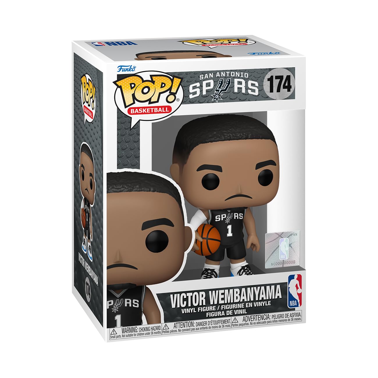 Funko Pop! NBA: Spurs - Victor Wembanyama - Vinyl-Sammelfigur - Geschenkidee - Offizielle Handelswaren - Spielzeug Für Kinder und Erwachsene - Sports Fans - Modellfigur Für Sammler und Display
