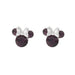 Disney Minnie versilbert Februar Geburtsstein Ohrstecker Ohrringe EF00469SFEBL.PH
