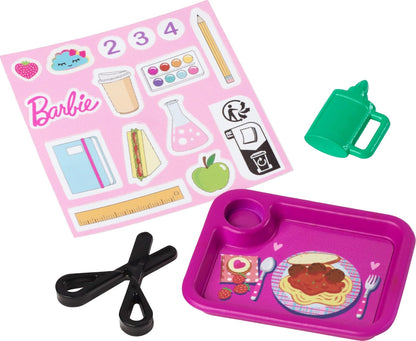 Barbie Teacher with Blonde Fashion Doll with Printed Dress, 1 Toddler Doll, & Teaching Accessories