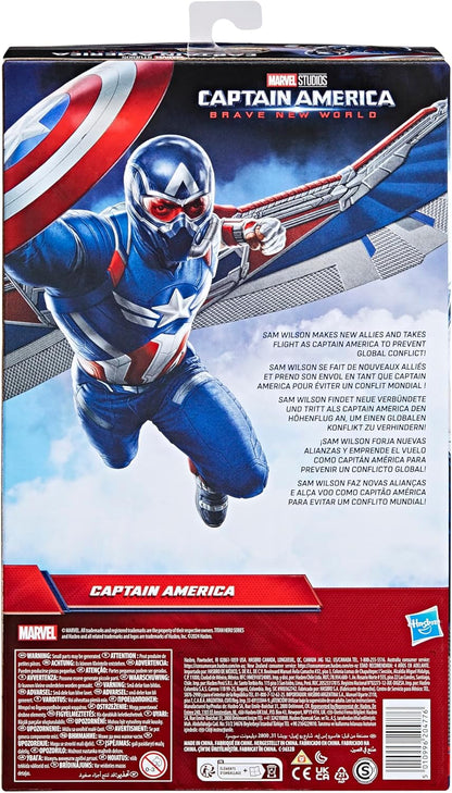 Marvel Studios Captain America Brave New World, 12-Inch Deluxe Captain America Action Figure