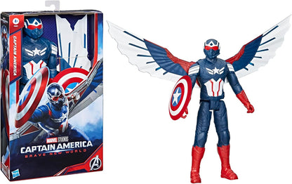 Marvel Studios Captain America Brave New World, 12-Inch Deluxe Captain America Action Figure