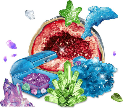 KOSMOS 617387 - Set completo di cristalli scintillanti, scrigno del tesoro, decorazione per bambini dai 10 ai 14 anni, istruzioni multilingue (lingua italiana non garantita