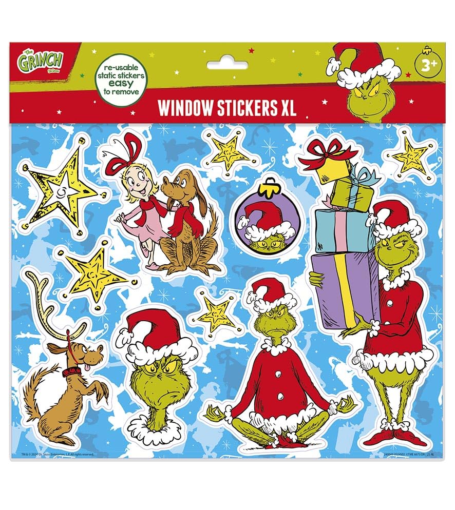 Adesivi per finestre del Grinch