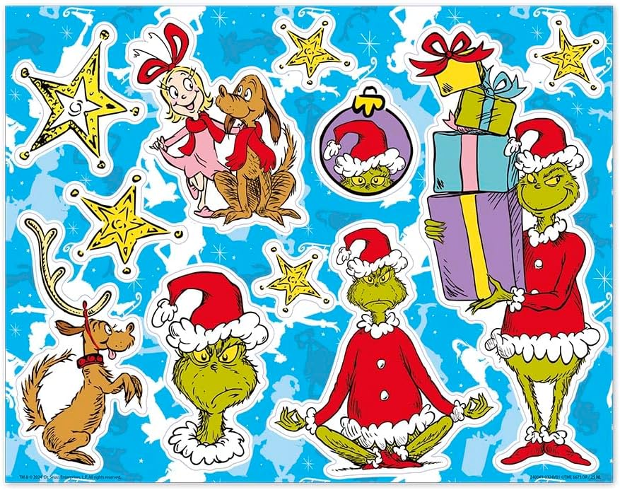 Adesivi per finestre del Grinch