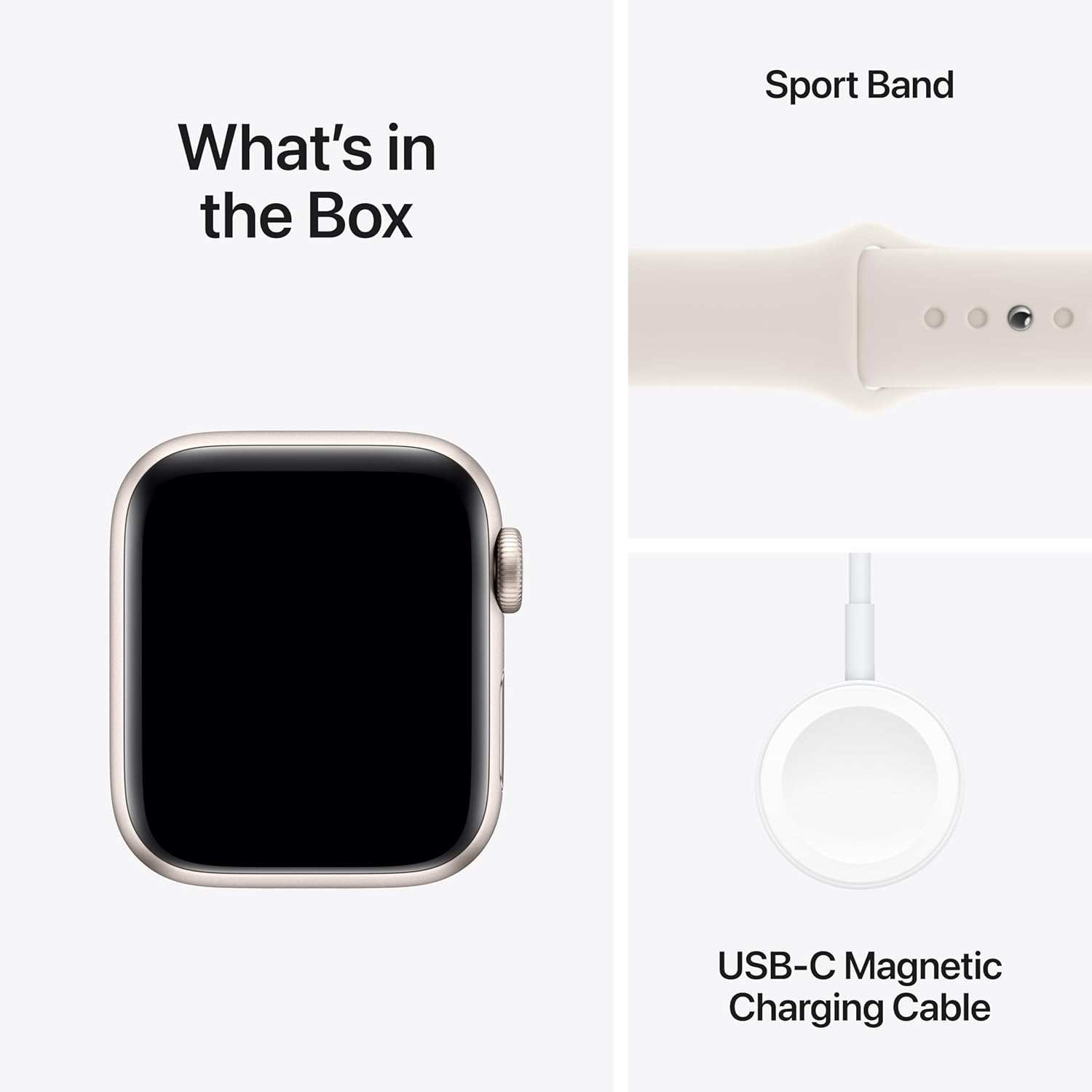 Apple Watch Se (Gps + Cellular) - 2Nd Generation - 40 Mm - Starlight Aluminium - Smart Watch With Sport Band - Fluoroela