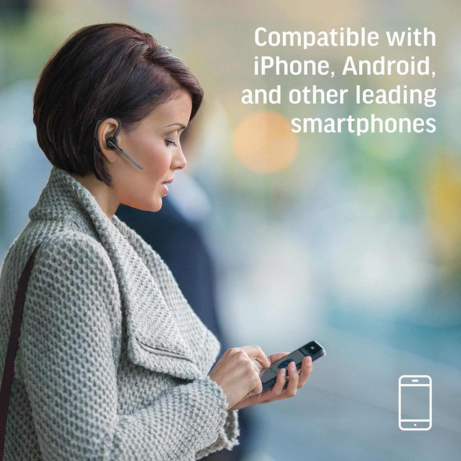Plantronics - Voyager Legend (Poly) - Bluetooth Single-Ear (Monaural) Headset & Charging Case Bundle - Connect to your PC, Mac, Tablet, or Cell Phone - Noise Canceling