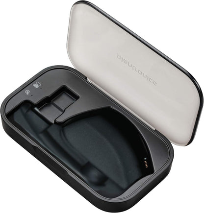Plantronics - Voyager Legend (Poly) - Bluetooth Single-Ear (Monaural) Headset & Charging Case Bundle - Connect to your PC, Mac, Tablet, or Cell Phone - Noise Canceling
