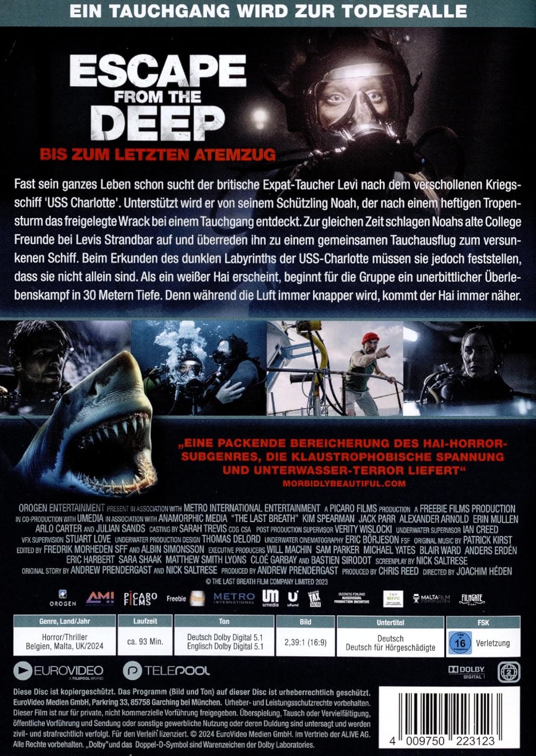 HEDEN, JOACHIM - ESCAPE FROM THE DEEP - BIS ZUM LETZTEN ATEMZUG