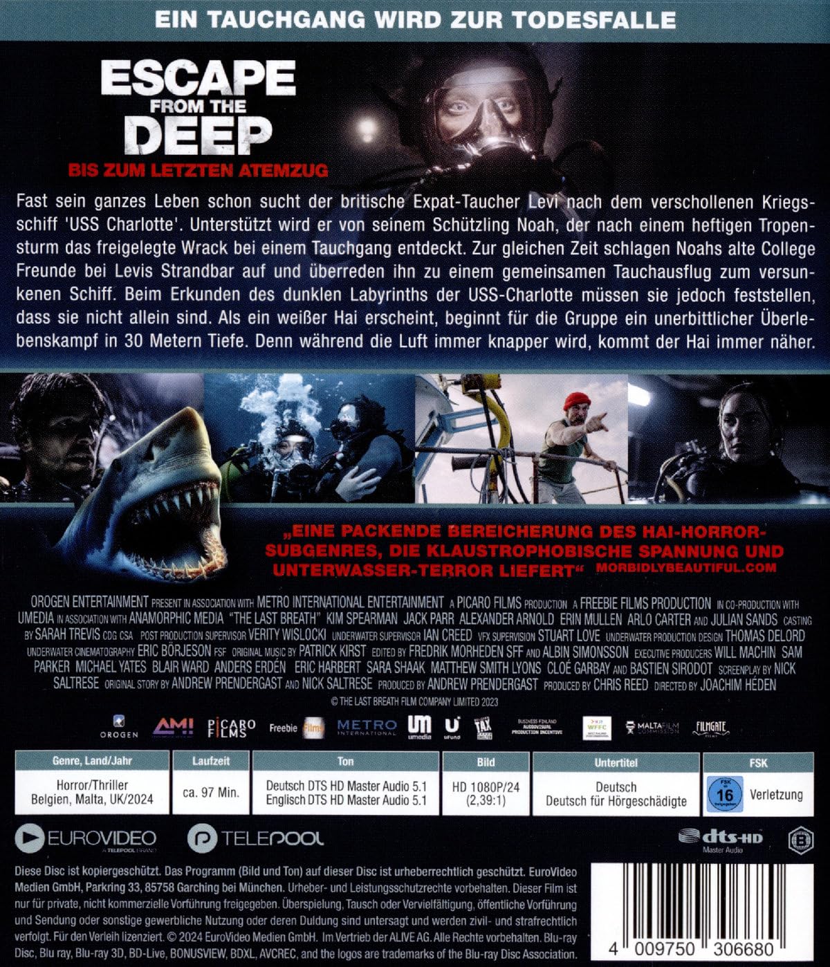 HEDEN, JOACHIM - ESCAPE FROM THE DEEP - BIS ZUM LETZTEN ATEMZUG