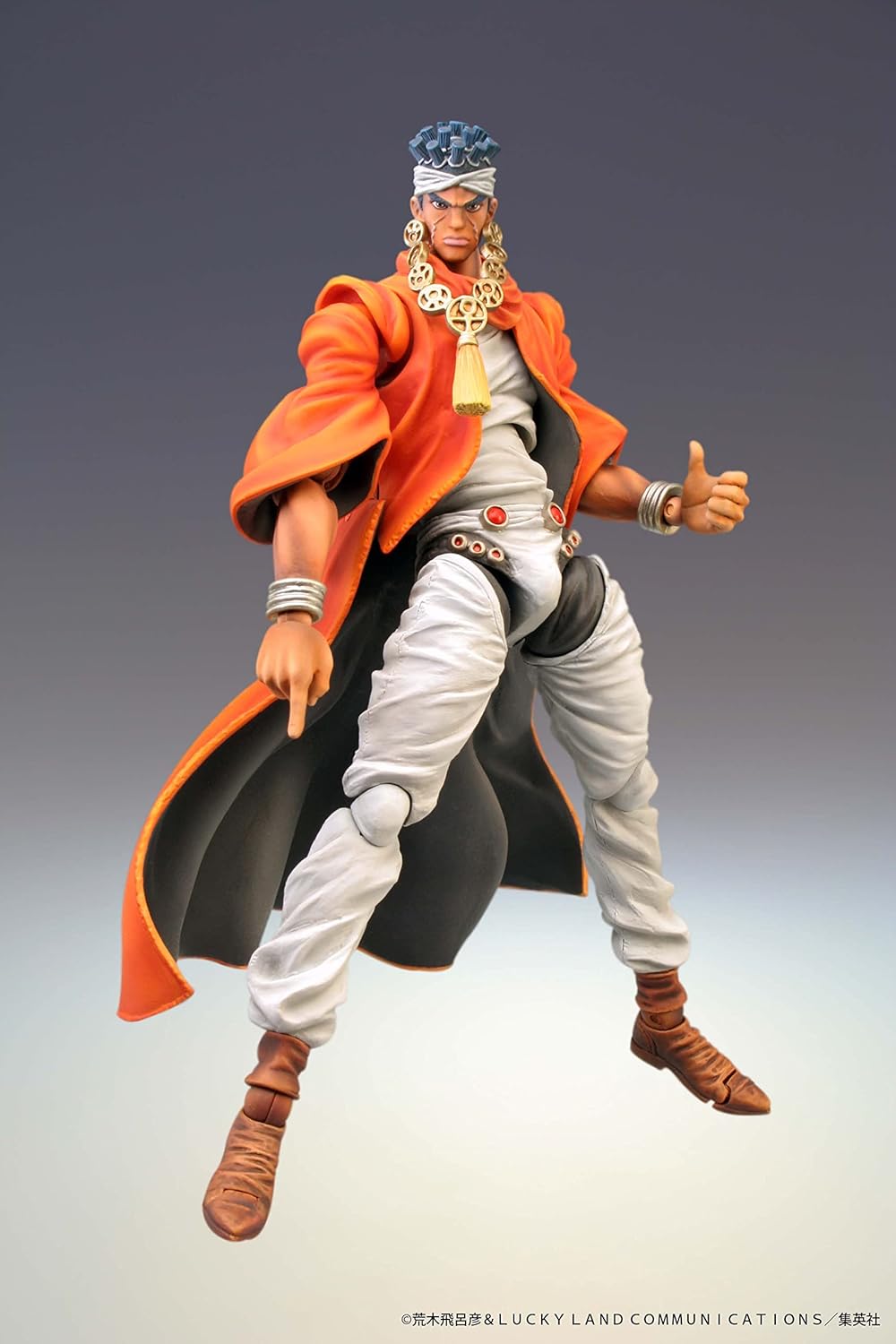 Super Action Statue JoJo's Bizarre Adventure Part 3 Mohamed Avdur, Approx. 5.9 inches (150 mm), PVC, ABS & Nylon, Painted Action Figure