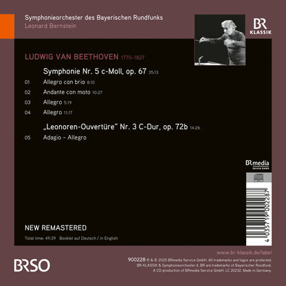 Leonard Bernstein: Beethoven: Symphonie Nr. 5 & Leonoren-Ouvertüre Nr. 3