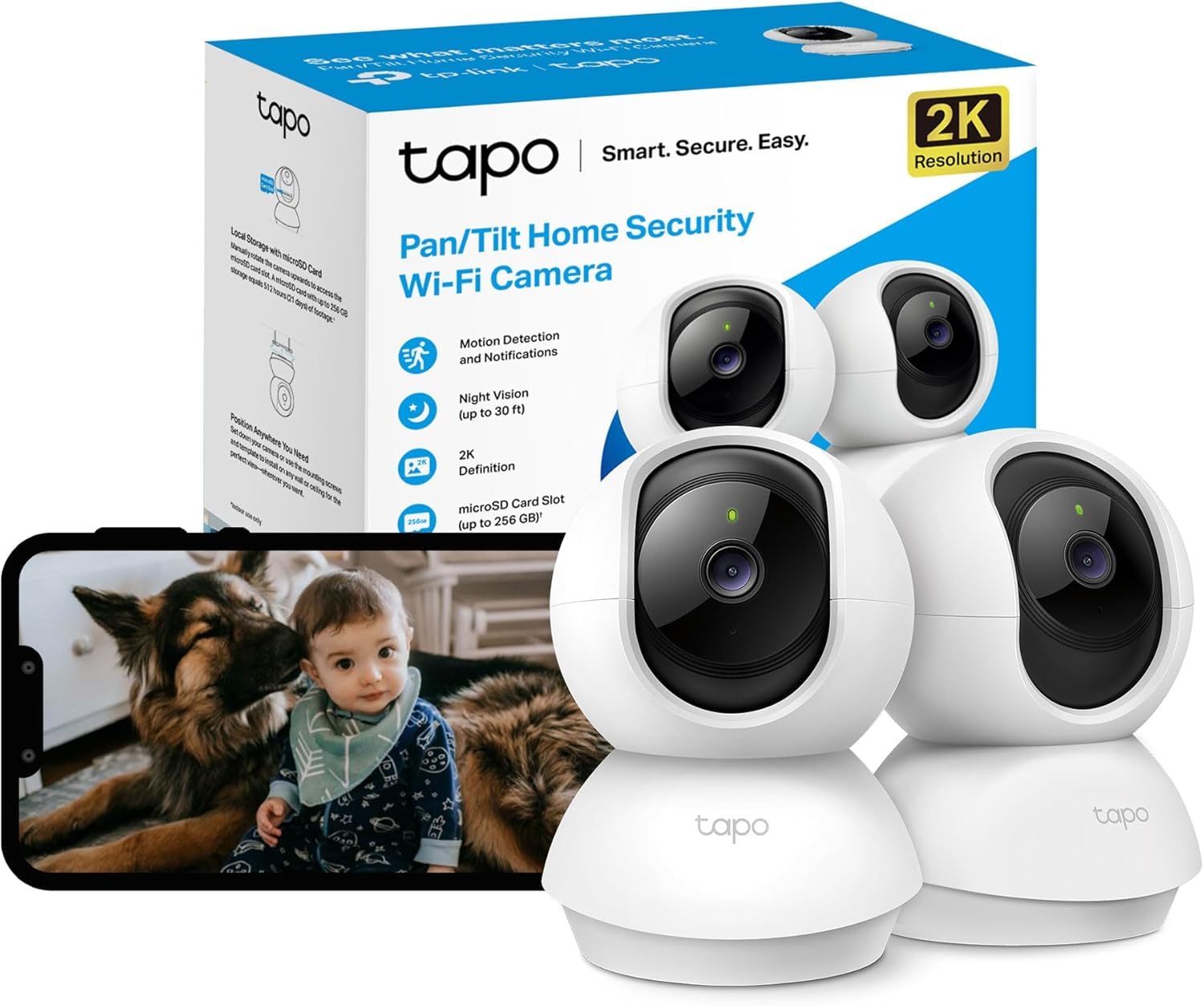 Pan/Tilt Home Security Wi-Fi Camera