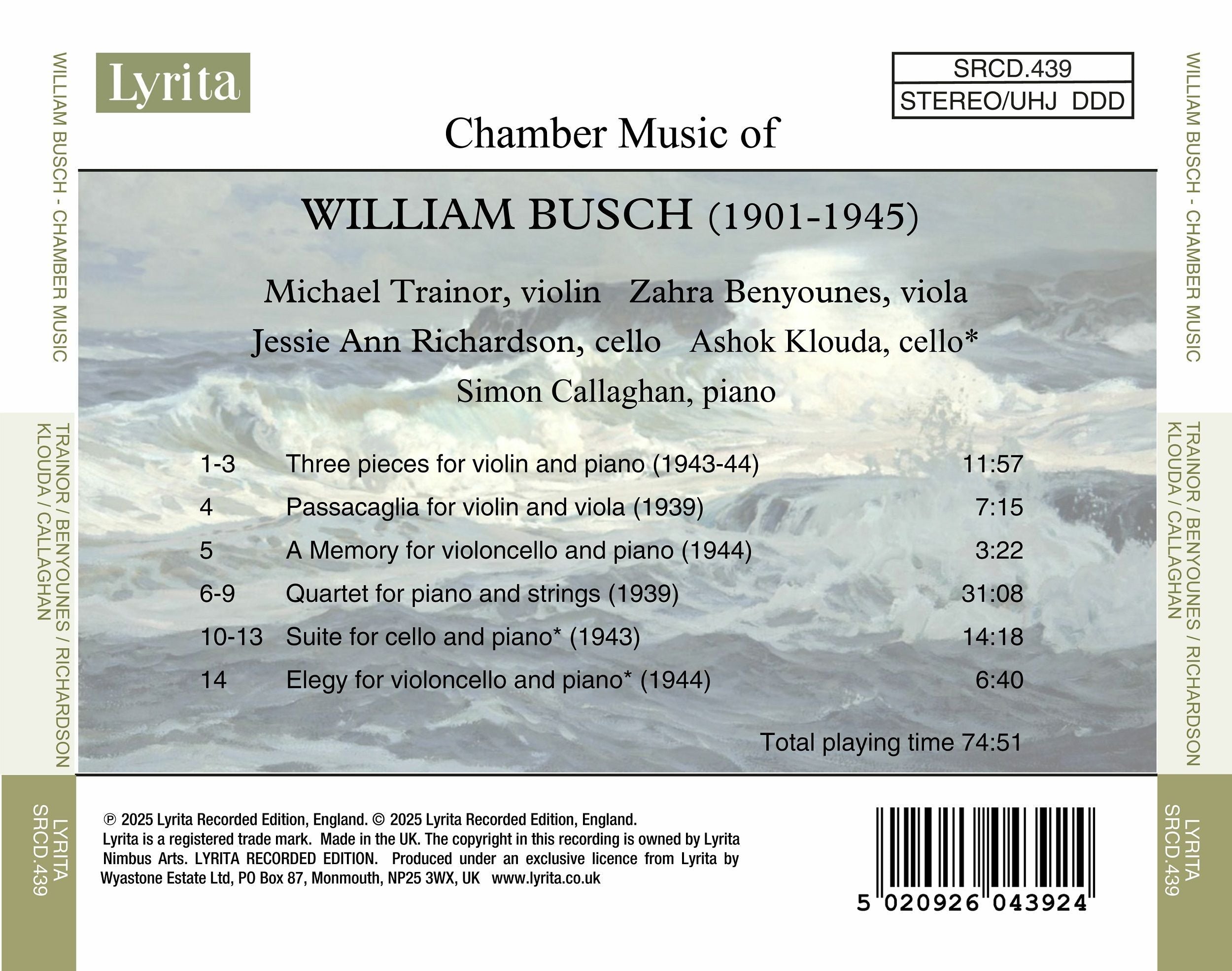 Chamber Music of William Busch