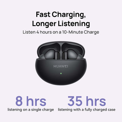 HUAWEI FreeBuds 6i Wireless Earbuds, Bluetooth 5.3, Active Noise Cancellation 3.0,Punchy Bass,35 hours battery life,IP54 Water-resistance, Dual-Device Connection,Compatible with Android an iOS, Purple
