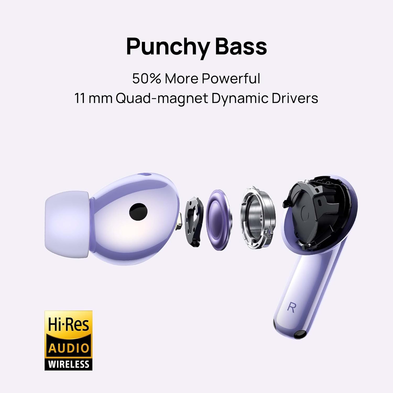 HUAWEI FreeBuds 6i Wireless Earbuds, Bluetooth 5.3, Active Noise Cancellation 3.0,Punchy Bass,35 hours battery life,IP54 Water-resistance, Dual-Device Connection,Compatible with Android an iOS, Purple