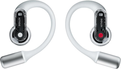 Nothing Ear (open) wireless open headphones with Dual mics and AI Clear Voice, Open Sound Technology, IP54 water resistant, 30 hours of playback and Advanced EQ - White