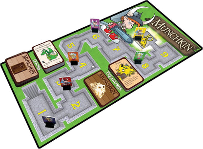 Steve Jackson Games , Munchkin: Deluxe, Board Game, Ages 14+, 1-4 Players, 30-120 Minute Playing Time