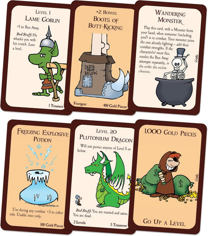 Steve Jackson Games , Munchkin: Deluxe, Board Game, Ages 14+, 1-4 Players, 30-120 Minute Playing Time