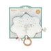 Kaloo - Petites Chansons, K210001, muziekbox van stof en hout, muziekkussen, 15 cm, liedbril Petite Etoile, baby-prikkelend kussen, blauw en wit, vanaf de geboorte