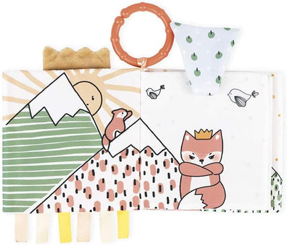Kaloo K962782 weiches Aktivitätsbuch für Babys „The Angry Fox“