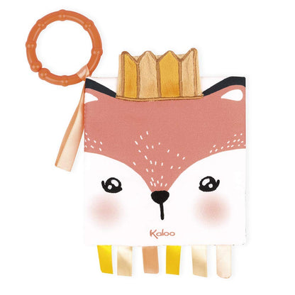 Kaloo K962782 weiches Aktivitätsbuch für Babys „The Angry Fox“