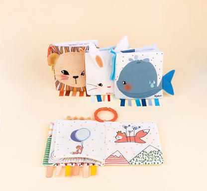 Kaloo K962783 Soft Activity Book, The Curious Lion, Multicolor