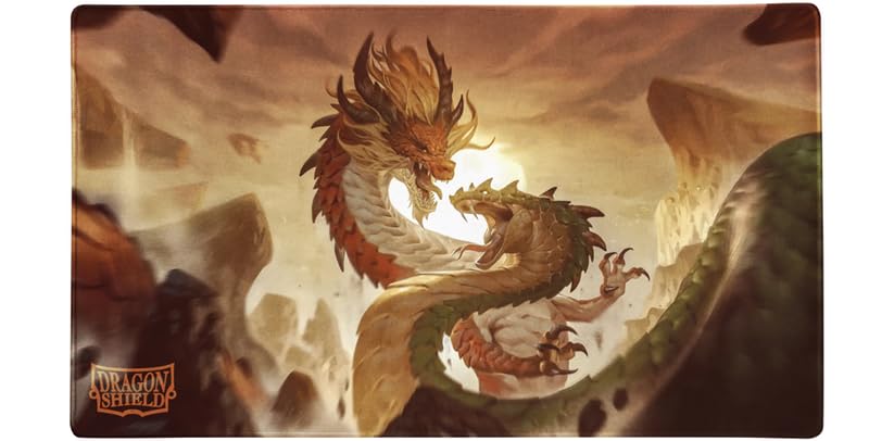 Arcane Tinmen Dragon Shield: Wood Snake 2025 Playmat - Full-Color Printed Playmat Slip-Resistant 61x35 cm Natural Rubber - Includes Sturdy Playmat Tube - Compatible with TCGs and LCGs