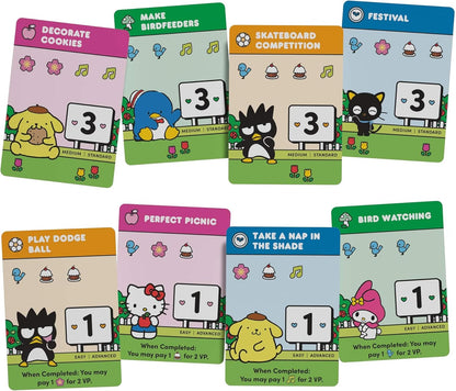 Hello Kitty: Day at The Park - Tile Laying Family Board Game, Play As Hello Kitty Characters, Officially Licensed, Ages 8+, 2-4 Players