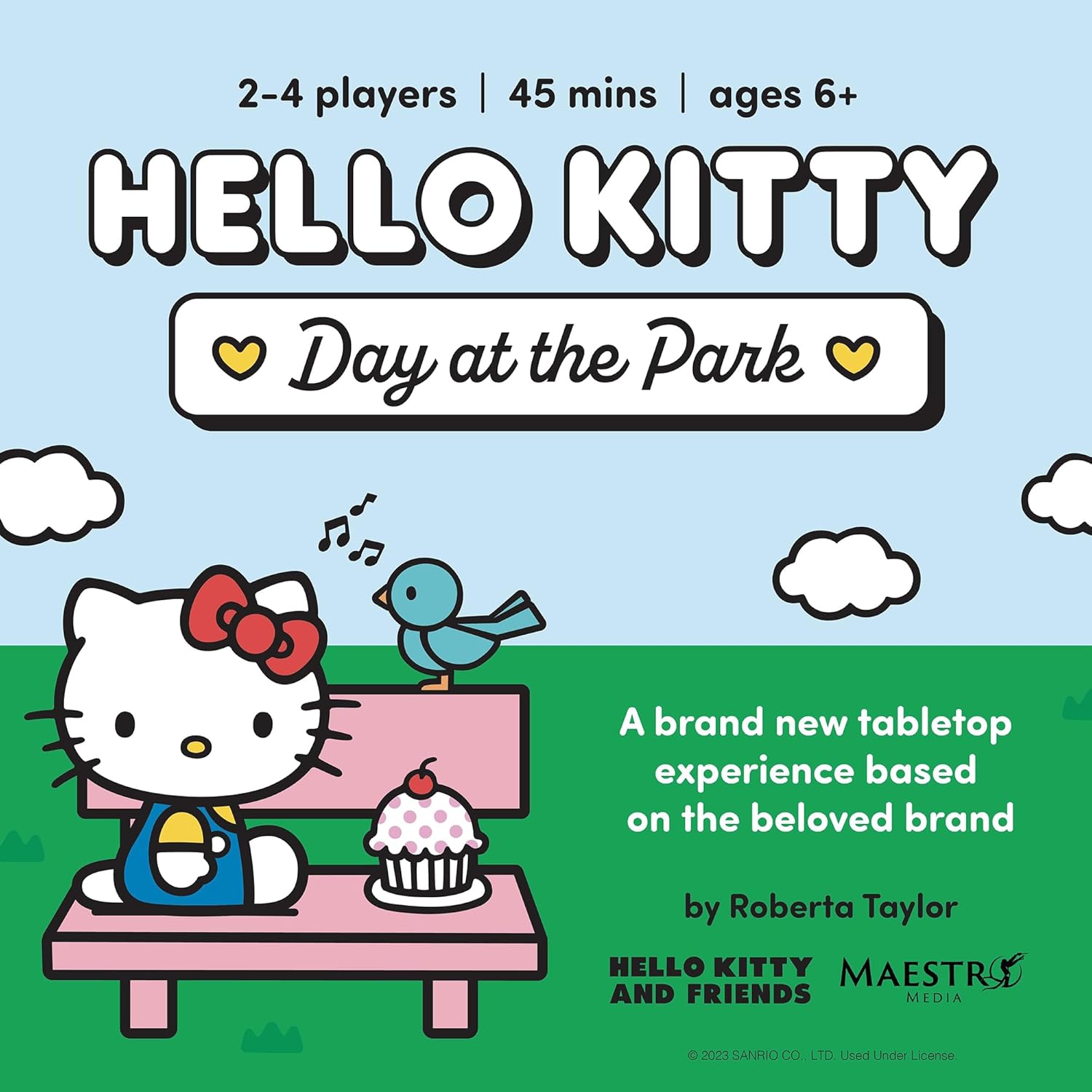 Hello Kitty: Day at The Park - Tile Laying Family Board Game, Play As Hello Kitty Characters, Officially Licensed, Ages 8+, 2-4 Players