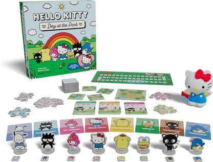 Hello Kitty: Day at The Park Deluxe - Tile Laying Family Board Game, Play As Hello Kitty Characters, Licensed, Ages 6+, 2-4 Players