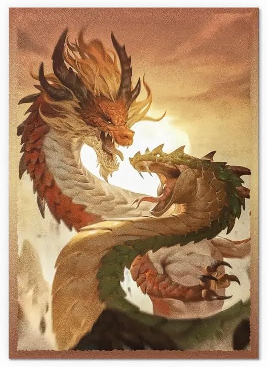 Arcane Tinmen ApS ART12616 Dragon Shield: Japanese Matte Dual Art - Year fo The Wood Snake 2025 (60