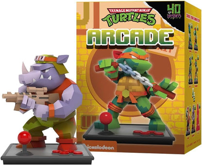 Mighty Jaxx Arcade: Teenage Mutant Ninja Turtles | Sealed Tray of 6 - Contains No Duplicates | Blind Box Toy Collectible Figurines