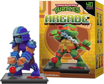 Mighty Jaxx Arcade: Teenage Mutant Ninja Turtles | Sealed Tray of 6 - Contains No Duplicates | Blind Box Toy Collectible Figurines