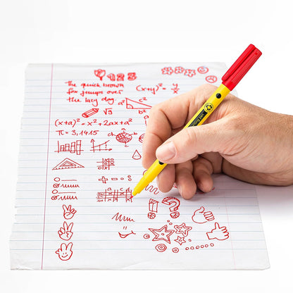 STAEDTLER Noris writing pen 307, Fineliner mit stabiler, eindrucksicherer Spitze, Gehäuse aus 97% recyceltem Plastik, Linienbreite F- Fein, 307-2