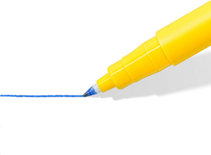 STAEDTLER Noris writing pen 307, Fineliner mit stabiler, eindrucksicherer Spitze, Gehäuse aus 97% recyceltem Plastik, Linienbreite F- Fein, 307-2
