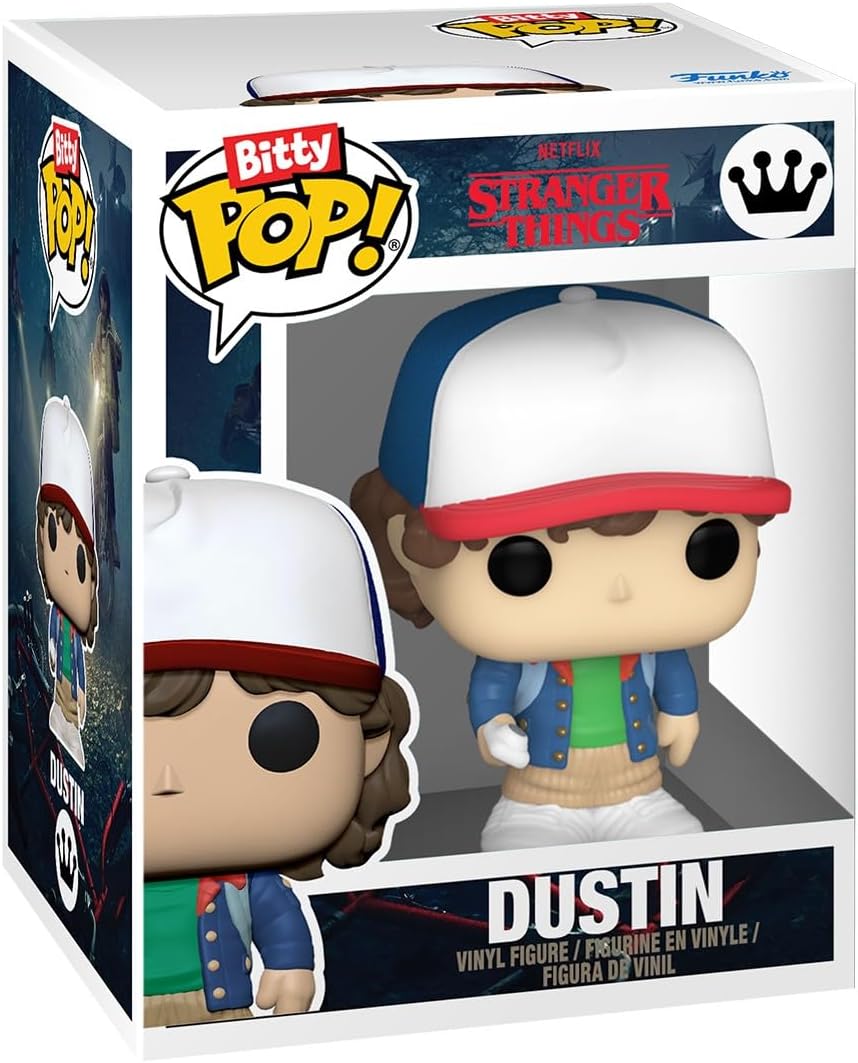 Funko Pop! Bitty: Stranger Things - Dustin, Lucas, Eleven (with Electrodes), and Mystery Chase Figure (Style May Vary)