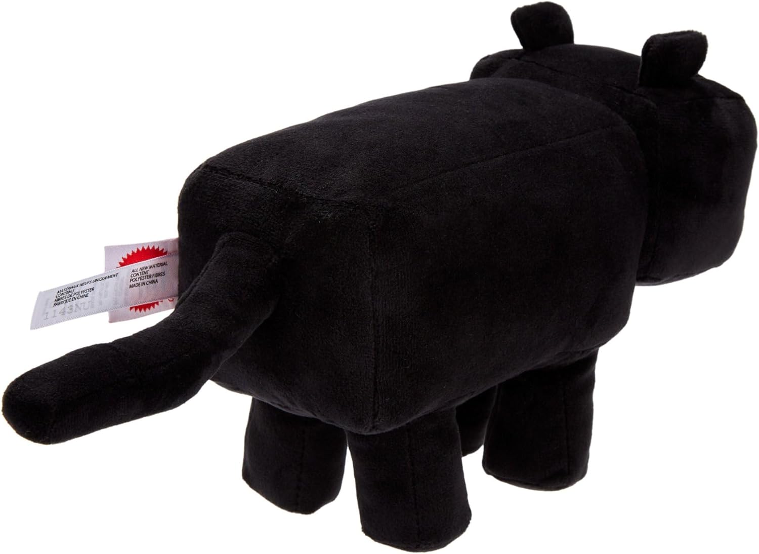Minecraft Black Cat Plush Character, 8-inch Collectible Soft Doll Inspired by The Video Game