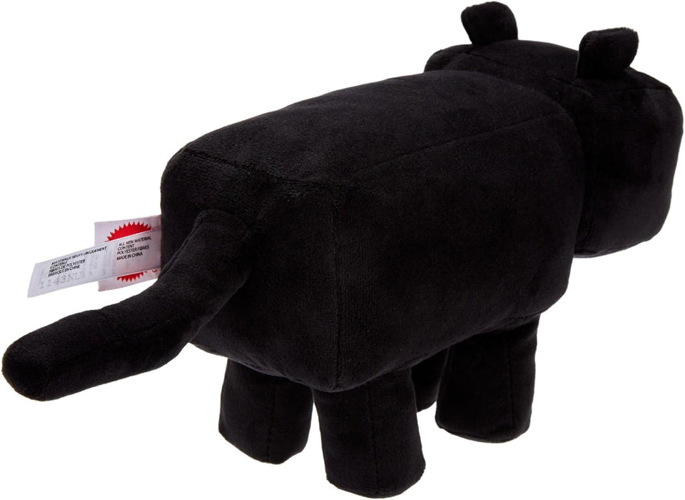Minecraft Black Cat Plush Character, 8-inch Collectible Soft Doll Inspired by The Video Game
