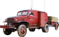 MiniArt - Model vrachtwagen K-51 Radio Truck met Trailer 37062| 1:35 modelbouw promo tank