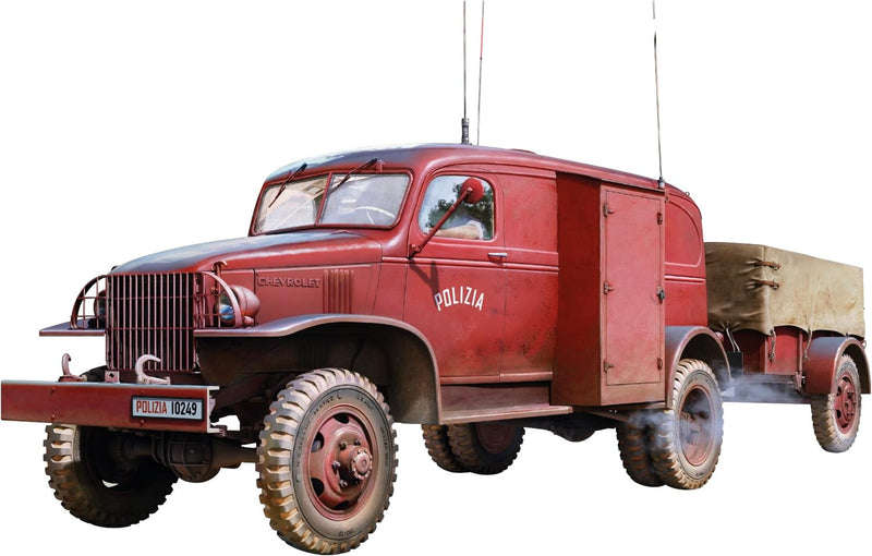 MiniArt - Model vrachtwagen K-51 Radio Truck met Trailer 37062| 1:35 modelbouw promo tank
