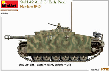 Miniart - stuh 42 ausf. g 1/72 - miniart 72114
