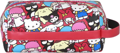 Sanrio Hello Kitty Friends-Borsa da Toilette da Viaggio Brick PLUS, Multicolore, 27 x 13 cm